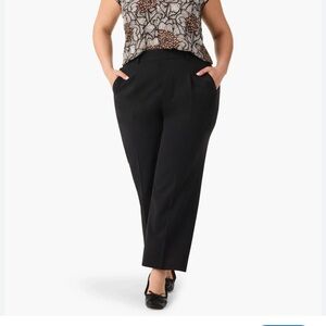 Nic+Zoe Wide Leg Crop Trouser Black 18 W